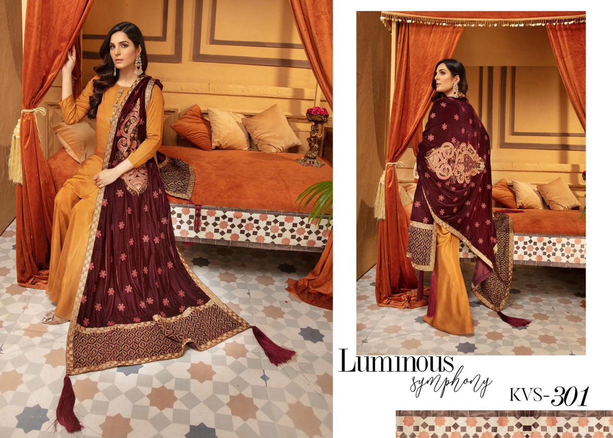 Khubsoorat velvet luxury shawl 2020-100% Original Guaranteed