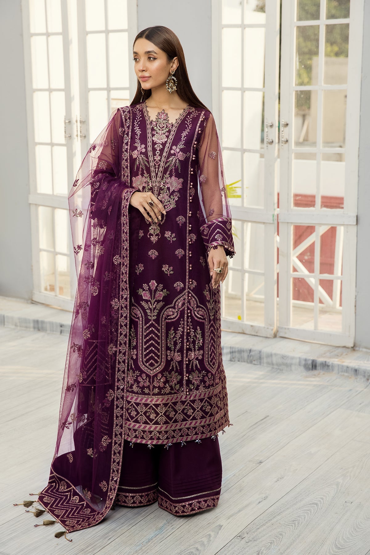 Alizeh Luxury  Embroidered Chiffon Collection-100% Original