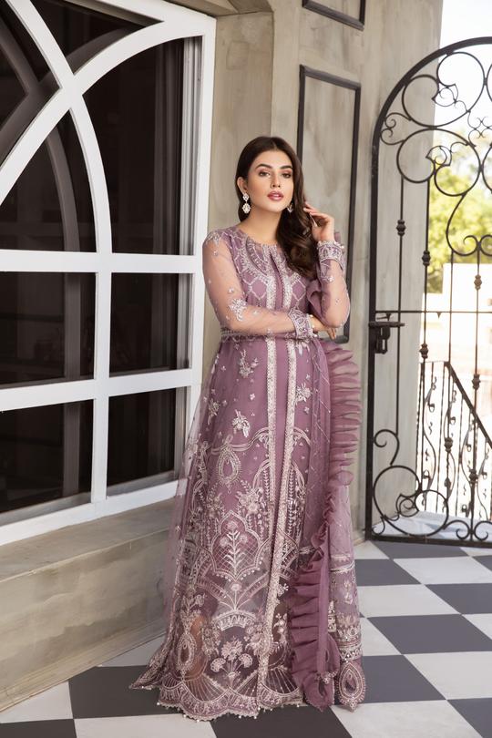 Aliezh By Bilal's Embroidery Chiffon Embroidered Collection 2021 -100% Original Guaranteed