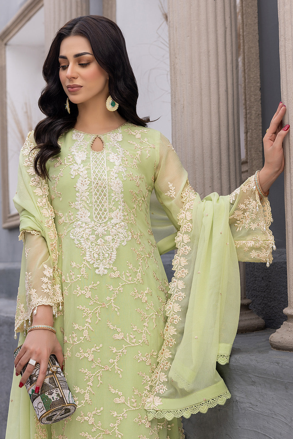 Azure Luxury Chiffon Eid Collection 100% Original
