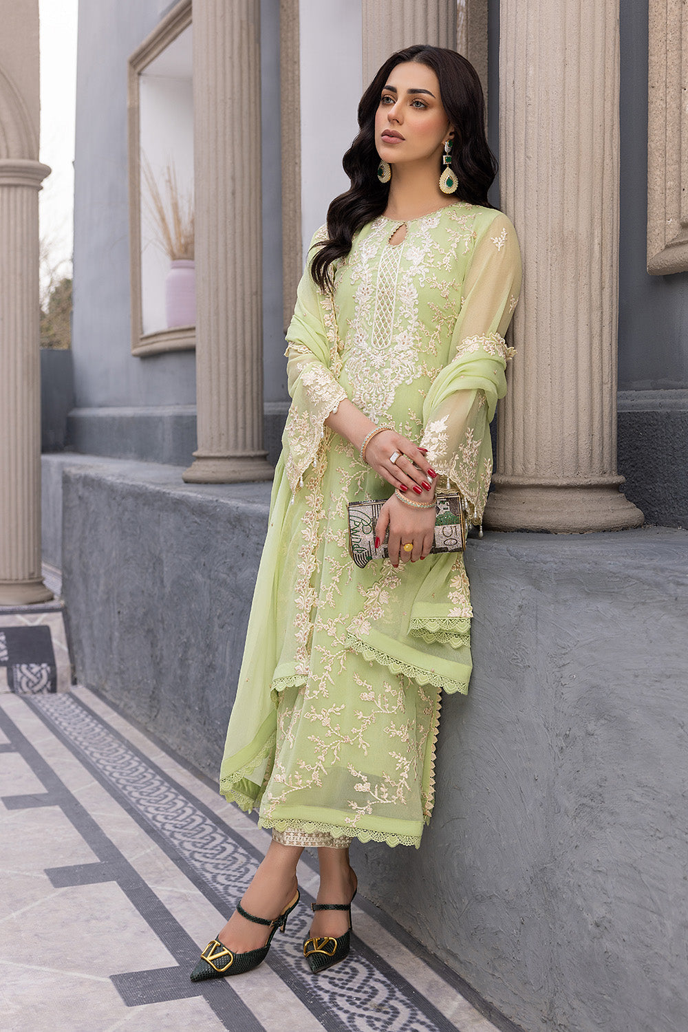 Azure Luxury Chiffon Eid Collection 100% Original