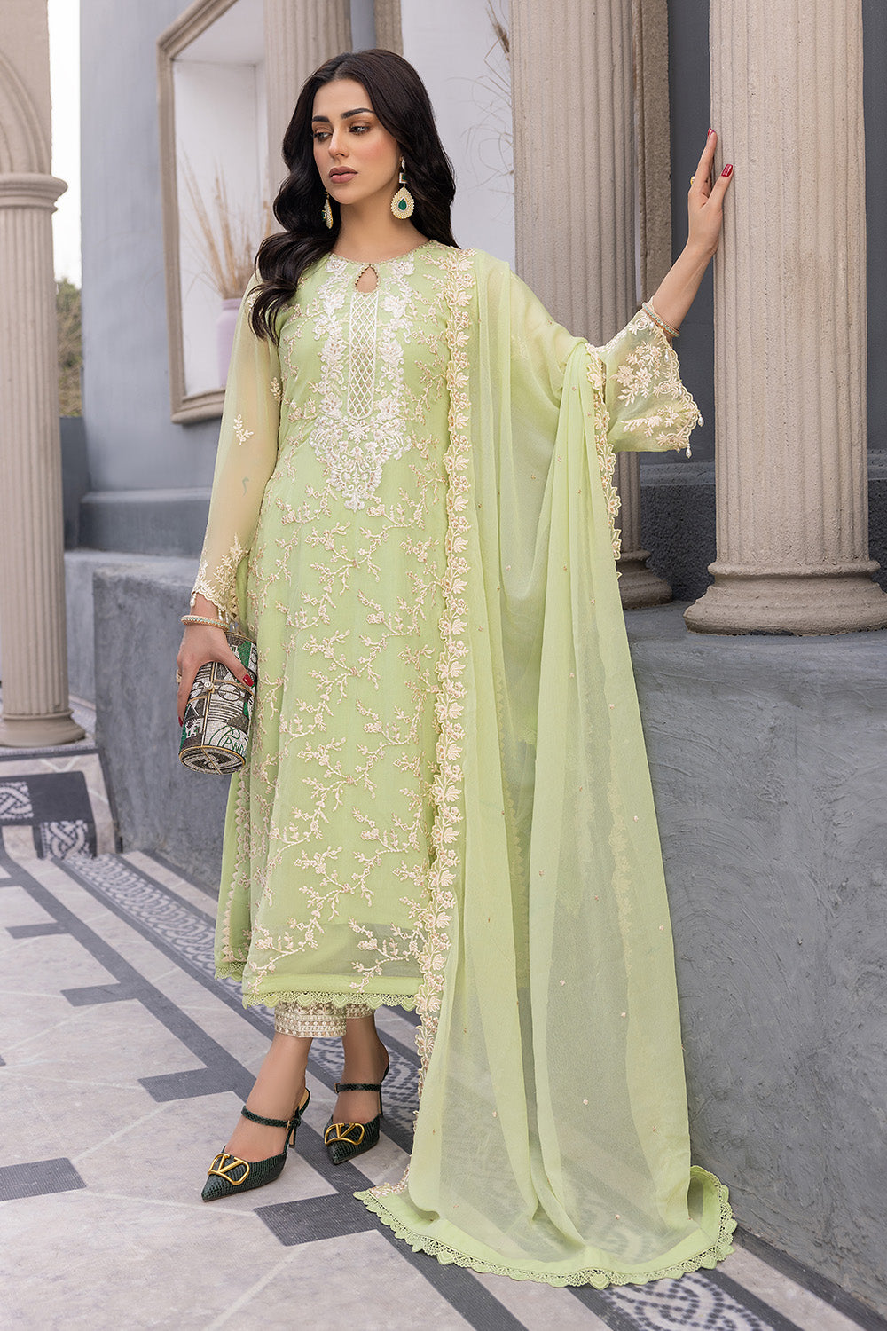 Azure Luxury Chiffon Eid Collection 100% Original