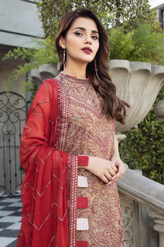 Aliezh By Bilal's Embroidery Chiffon Embroidered Collection -100% Original Guaranteed