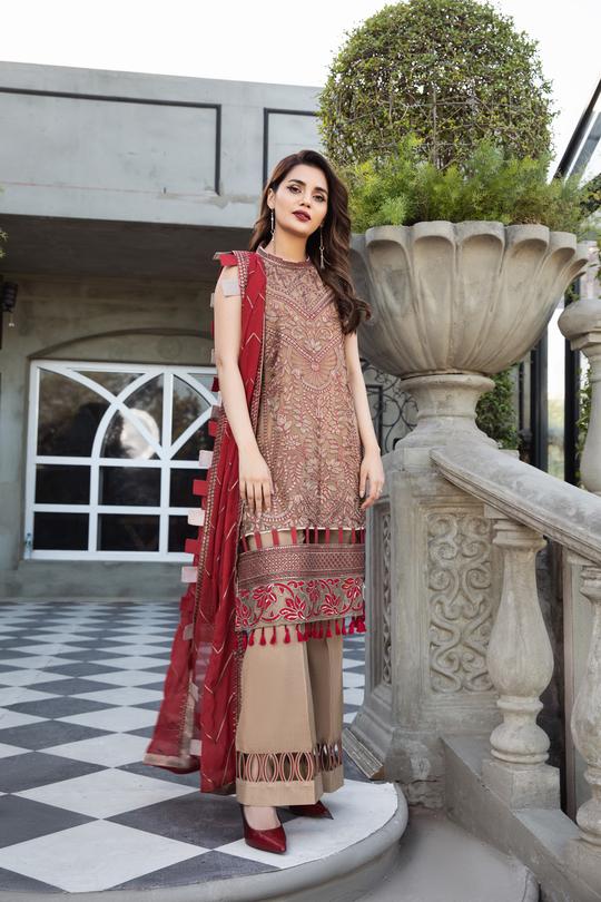 Aliezh By Bilal's Embroidery Chiffon Embroidered Collection -100% Original Guaranteed