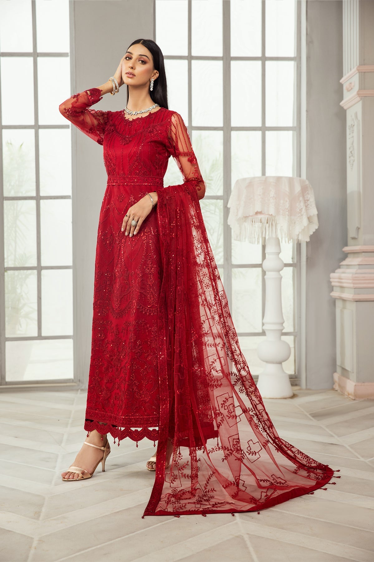 Alizeh Luxury  Embroidered Chiffon Collection-100% Original