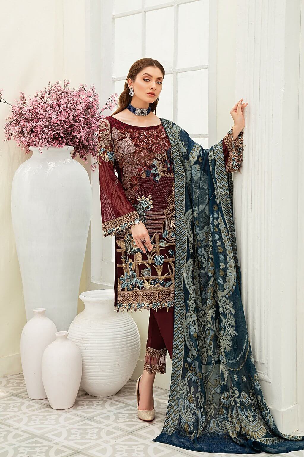 Ramsha Luxury Chiffon Embroidered Collection -100% Original Guaranteed