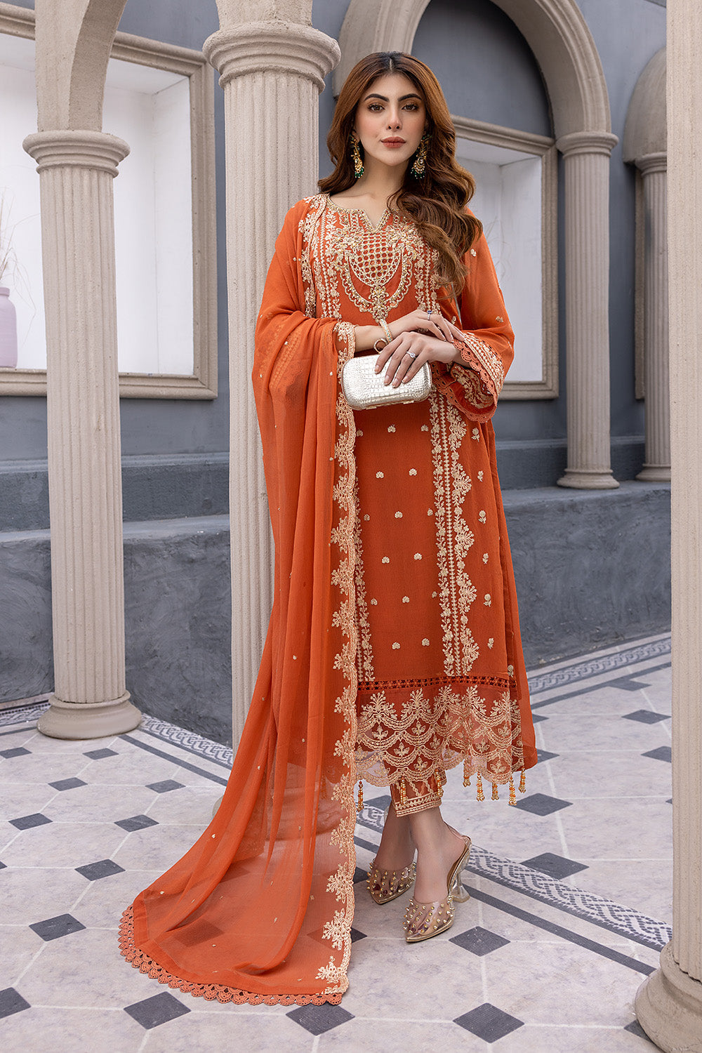 Azure Luxury Chiffon Eid Collection 100% Original