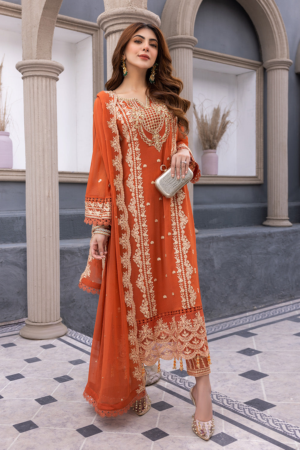 Azure Luxury Chiffon Eid Collection 100% Original
