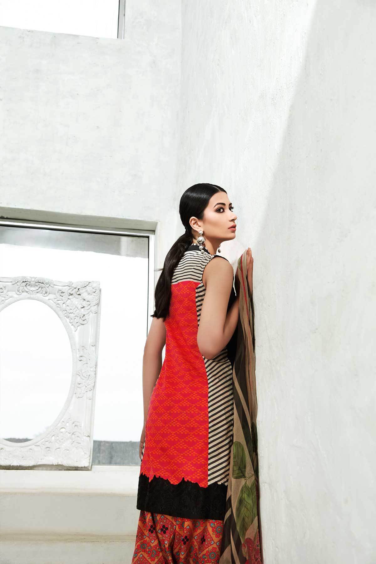 Charizma Naranji Embroidered Lawn 100% Original