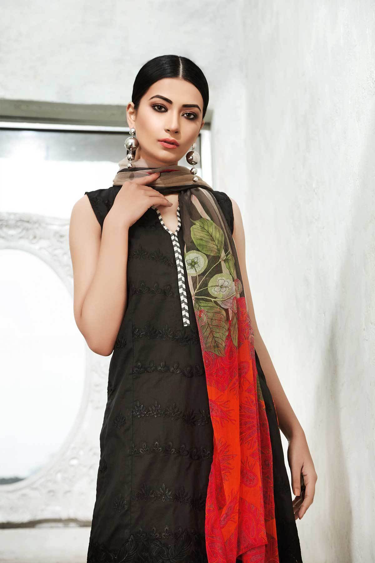 Charizma Naranji Embroidered Lawn 100% Original