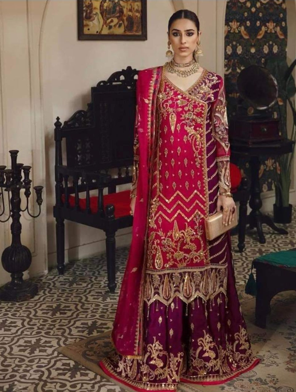 Belle Robe by Emaan Adeel Luxury Chiffon Embroidered Collection 2021 100% Original Guaranteed