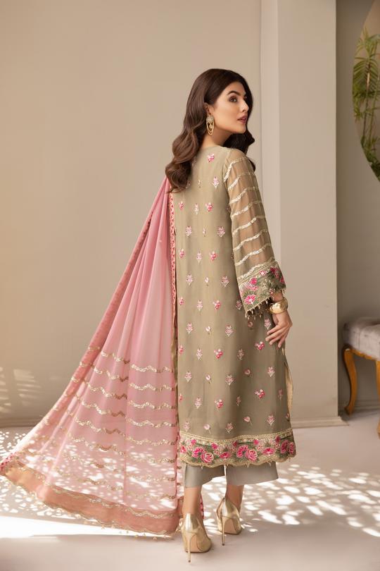 Aliezh By Bilal's Embroidery Chiffon Embroidered Collection 2021 -100% Original Guaranteed