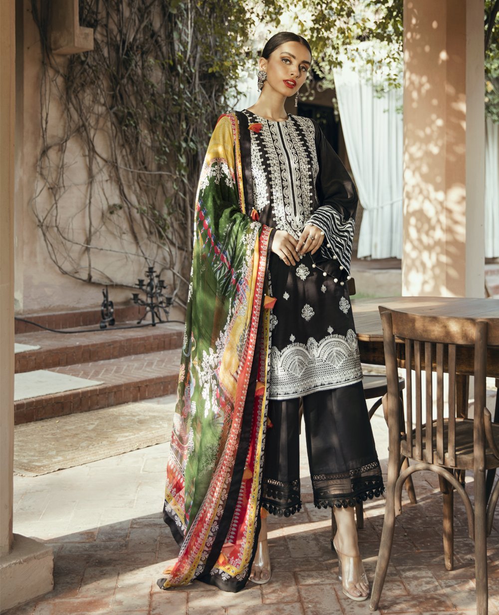 Saira Rizwan ittehad Luxury lawn-100% Original Guarantee