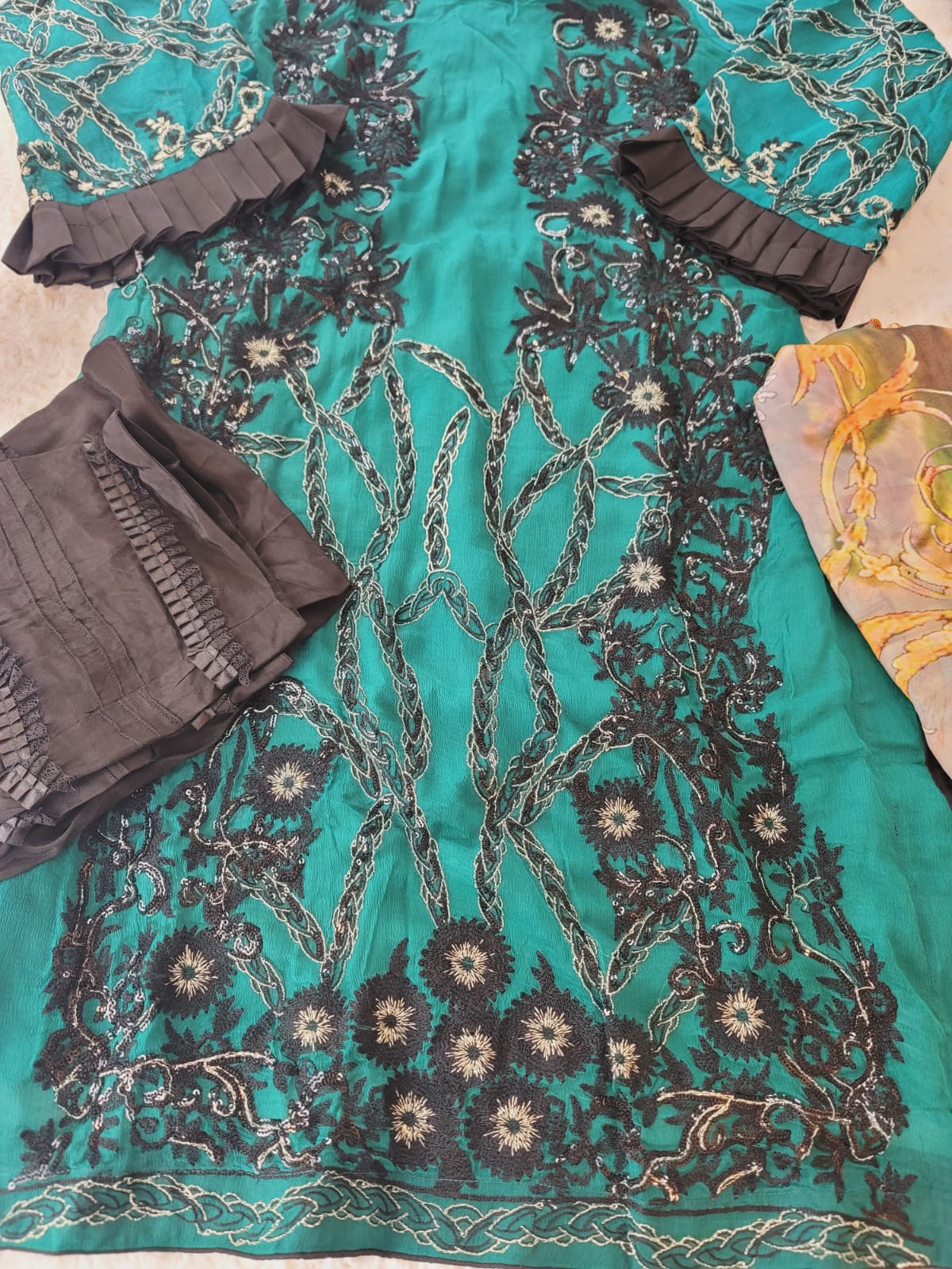 Pakistani Stitched Embroidery Party Wear Dresses Ready To Ship