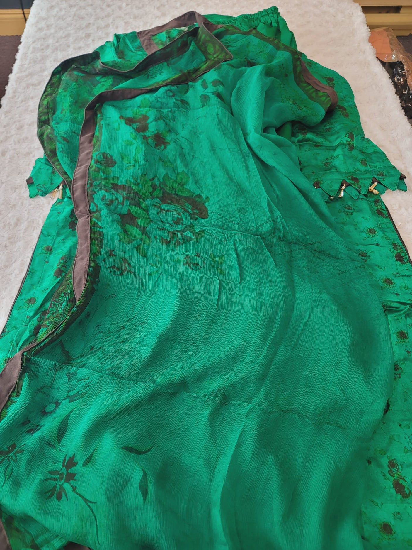 Pakistani Raw Silk Kamiz With Pure Chiffon Duppata Collection 2021 -100% Original Guaranteed