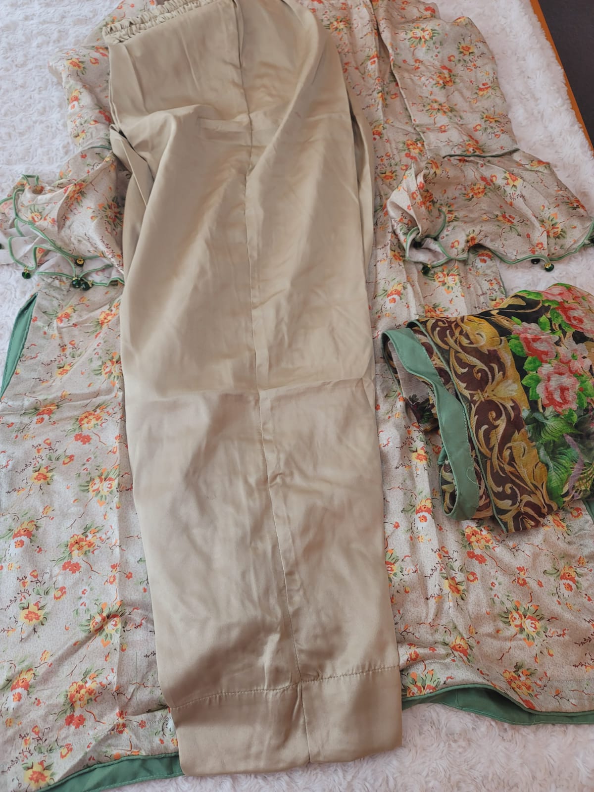 Pakistani Raw Silk Original Boutique Dress With Pure Chiffon Duppata Collection 2021 -100% Original Guaranteed