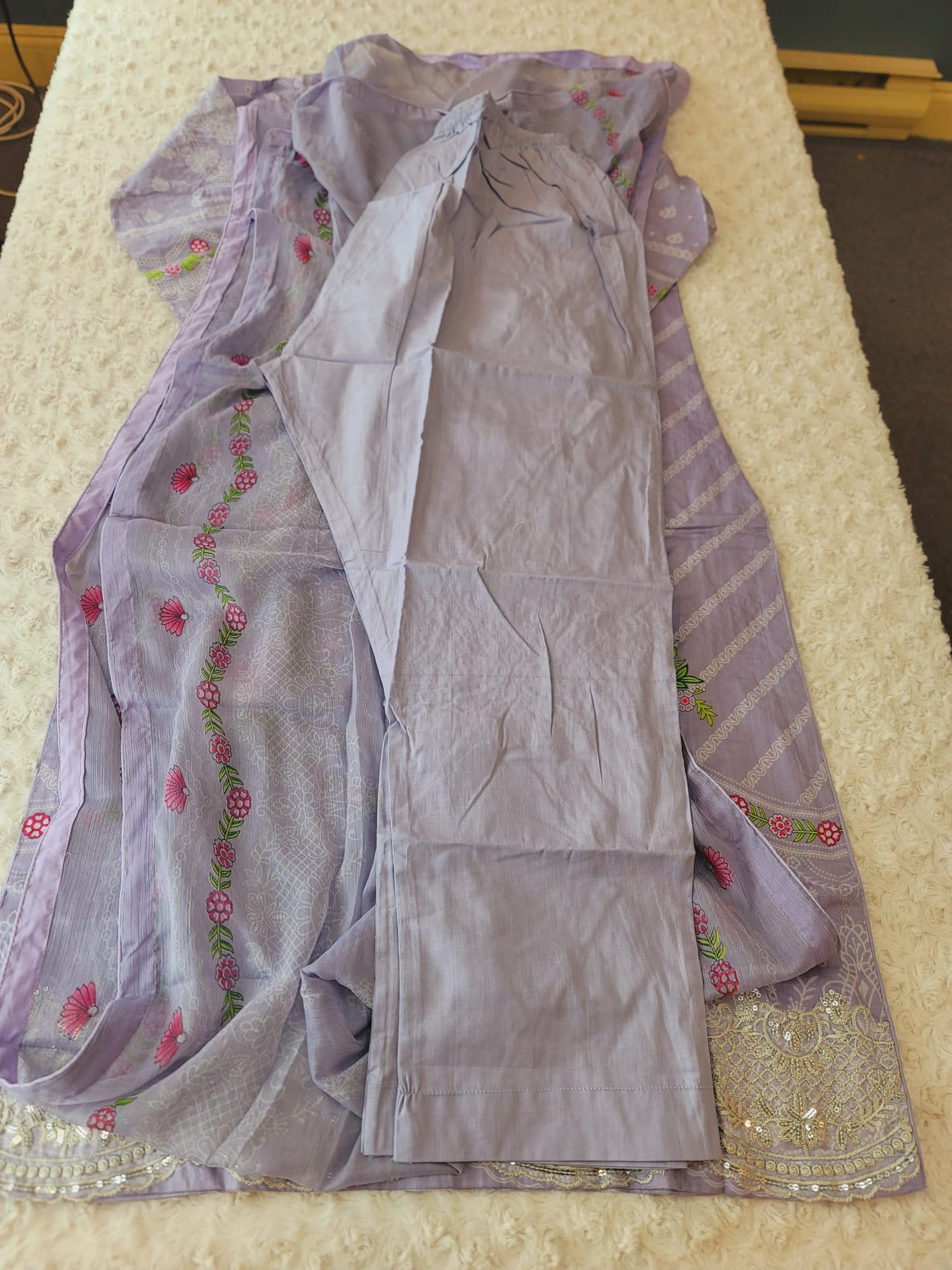 Pakistani Stitched lawn Embroidered Salwar kameez ready to ship