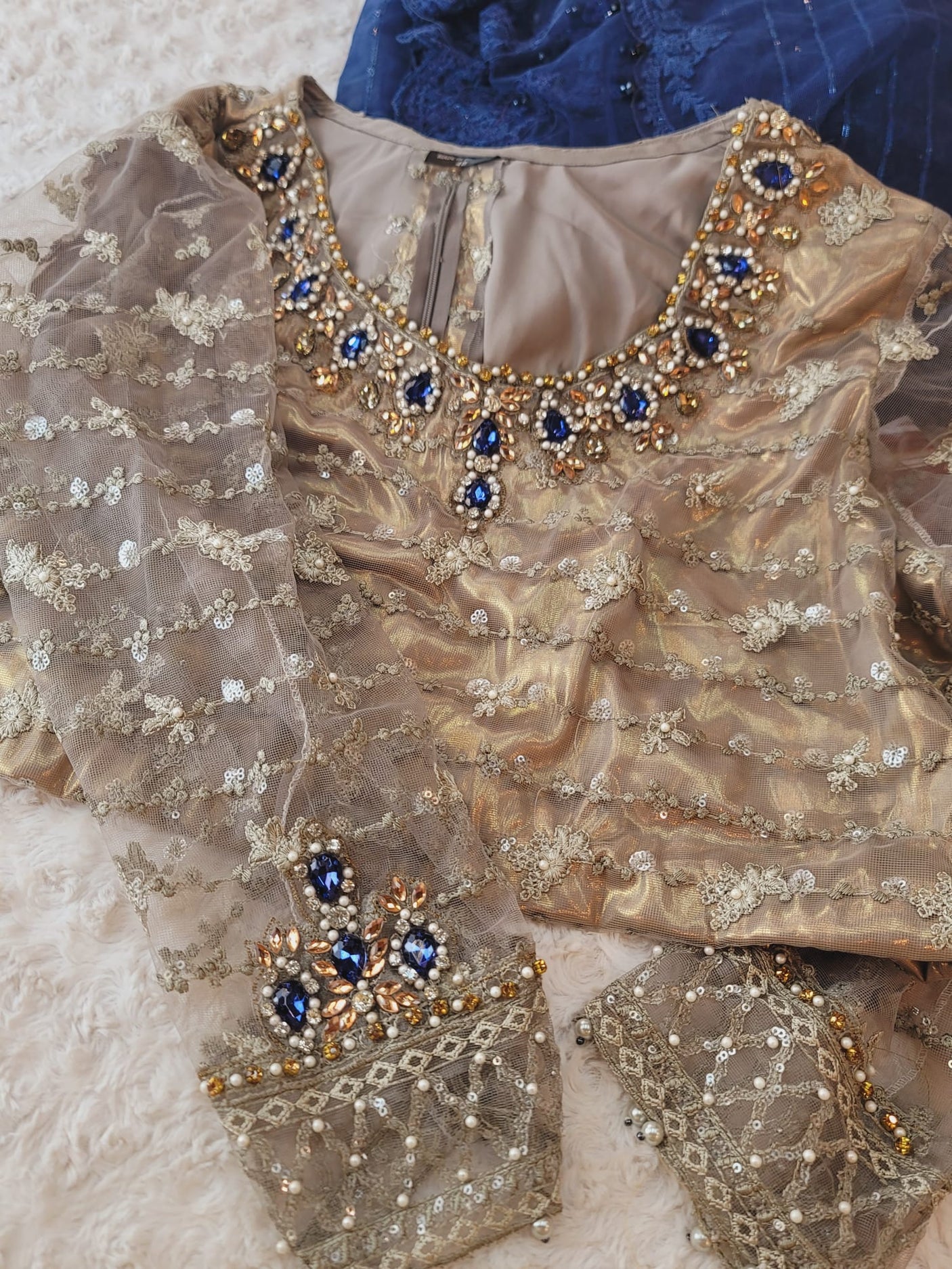 Pakistani Stiched Ready Saree-100% Original Guaranteed