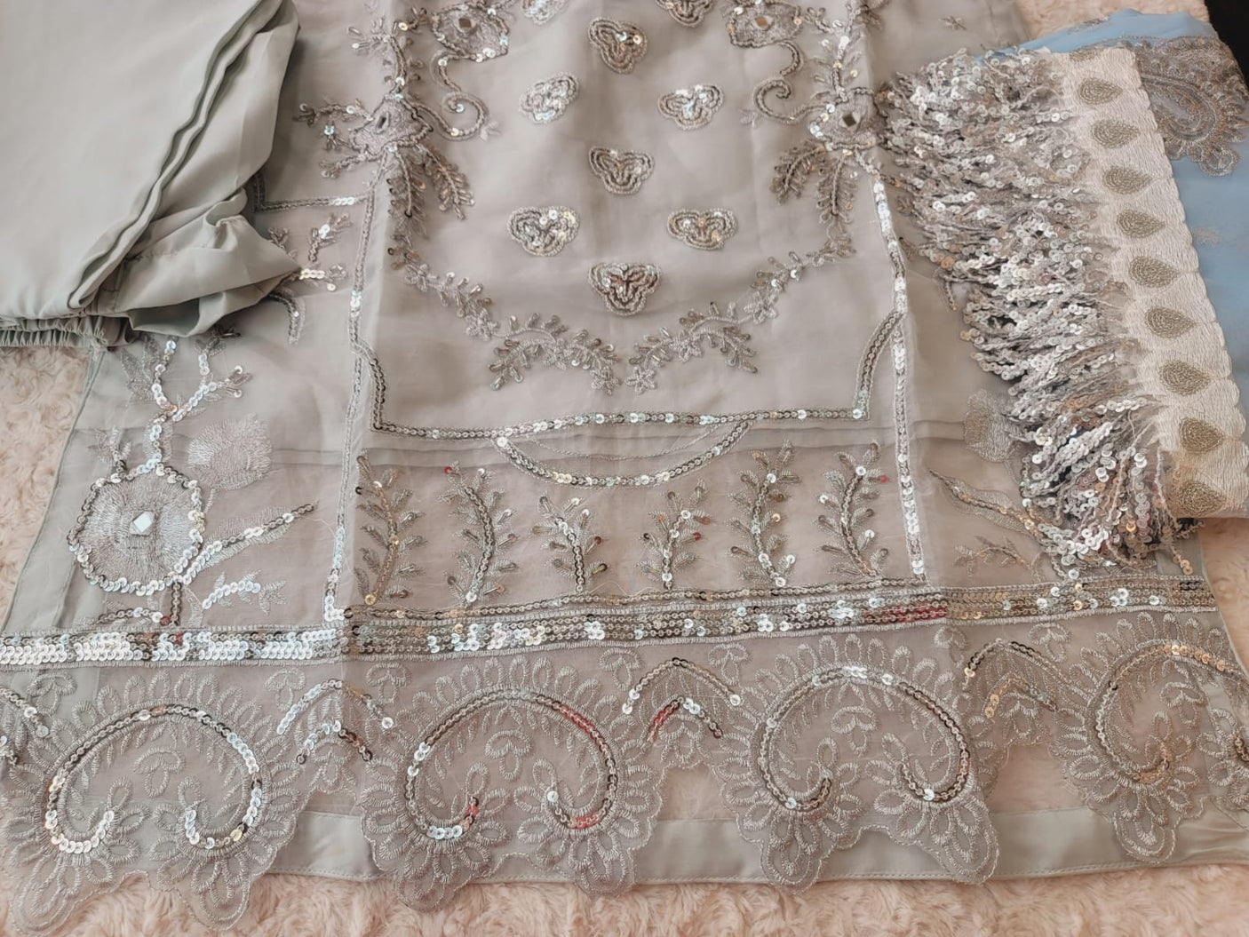 Pakistani Stitched Embroidery Party Wear Dresses Ready To Ship
