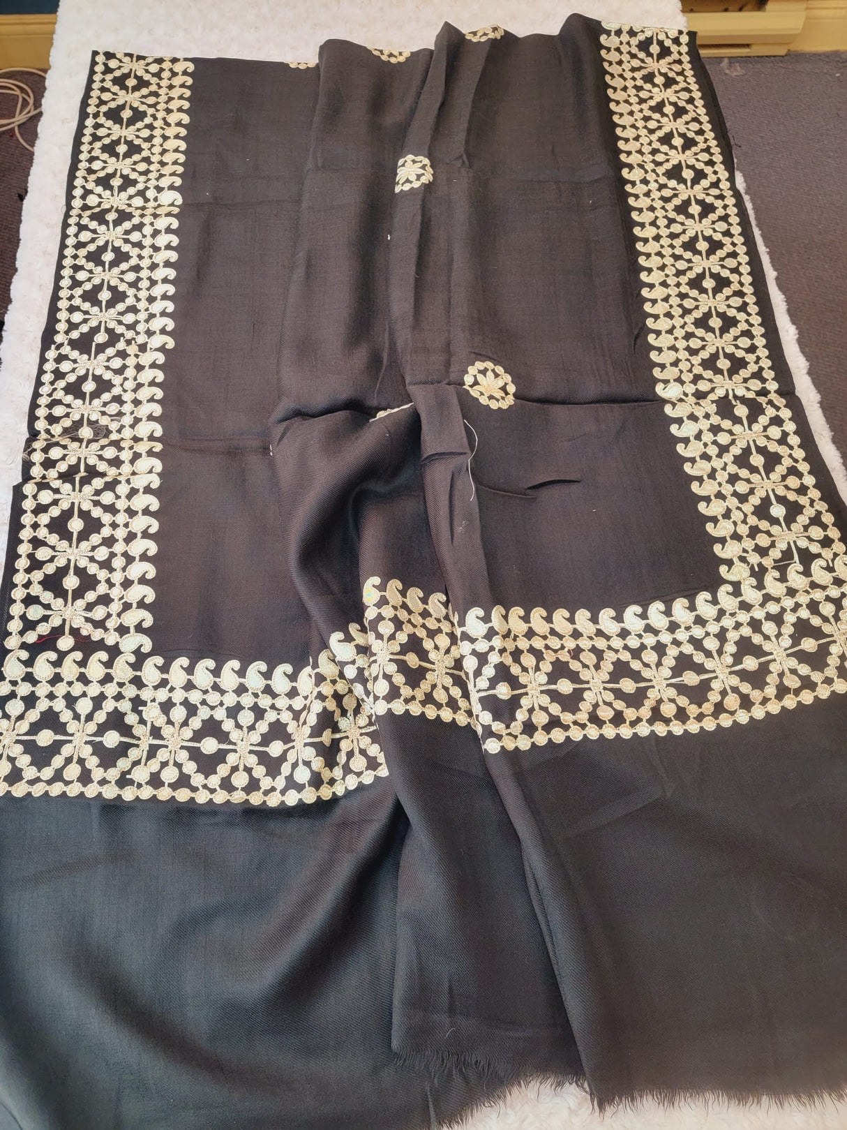 High Fashion Pakistani Original Gotta Pati Wool Shawl