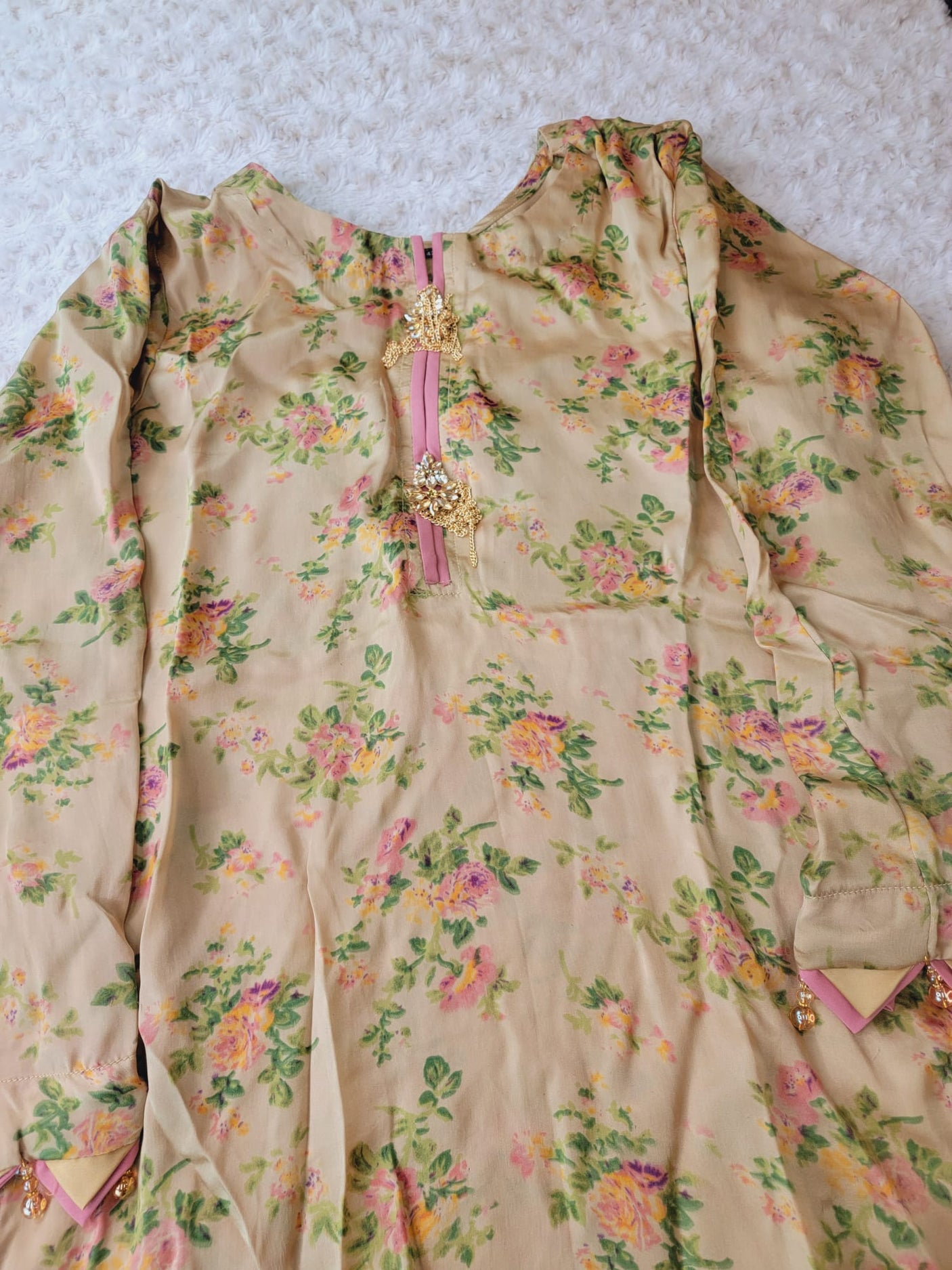 Pakistani Raw Silk Kamiz With Pure Chiffon Duppata Collection 2021 -100% Original Guaranteed