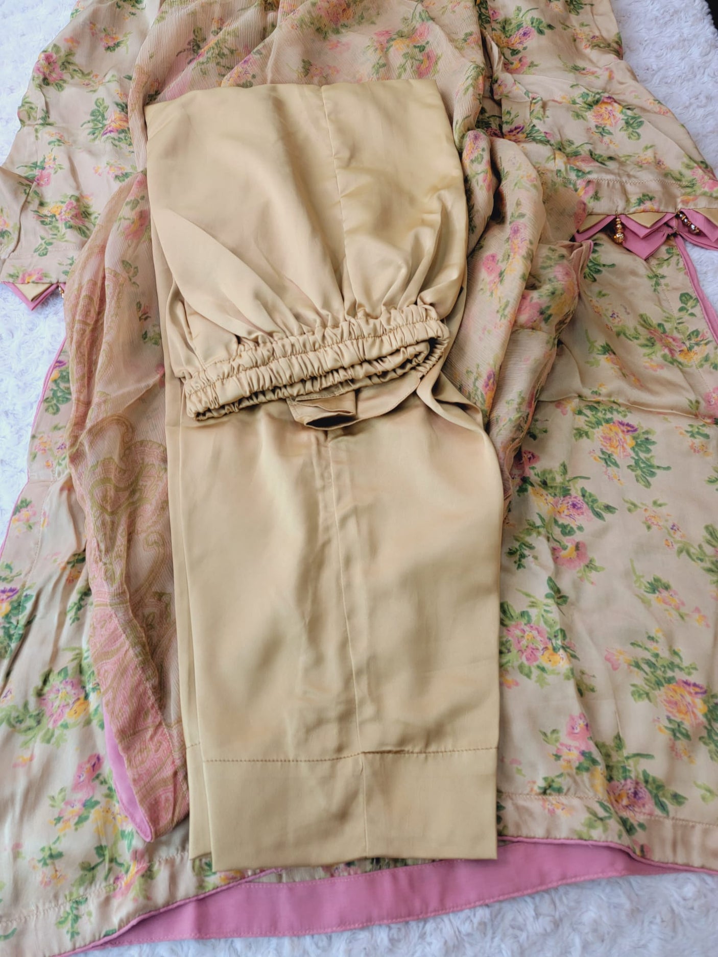 Pakistani Raw Silk Kamiz With Pure Chiffon Duppata Collection 2021 -100% Original Guaranteed