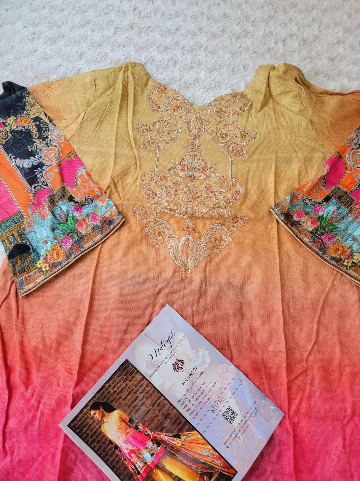 Guljee Embroidered Lawn Collection-100% Original Guaranteed