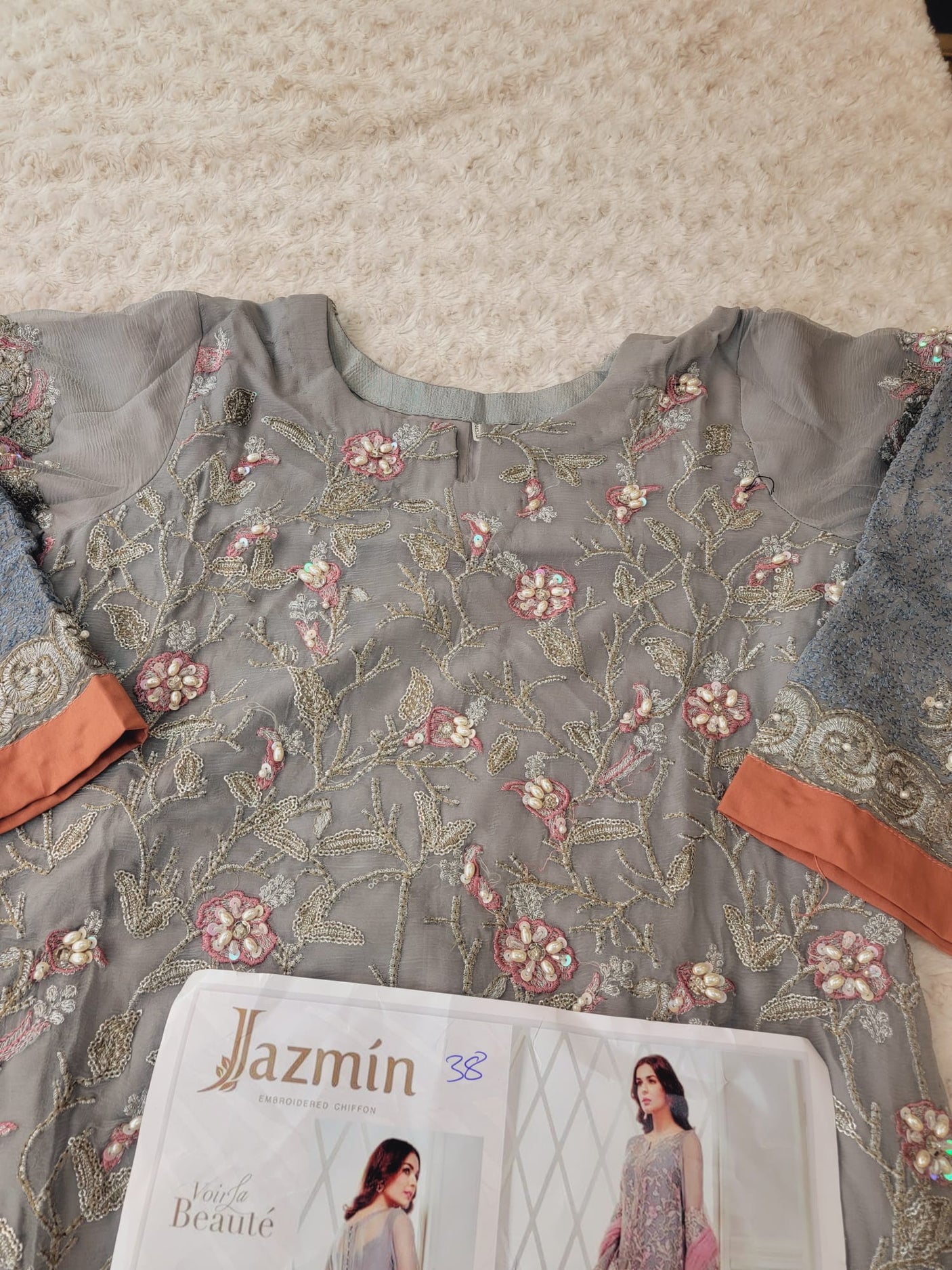 Pakistani Stitched Embroidery Party Wear Dresses Ready To Ship