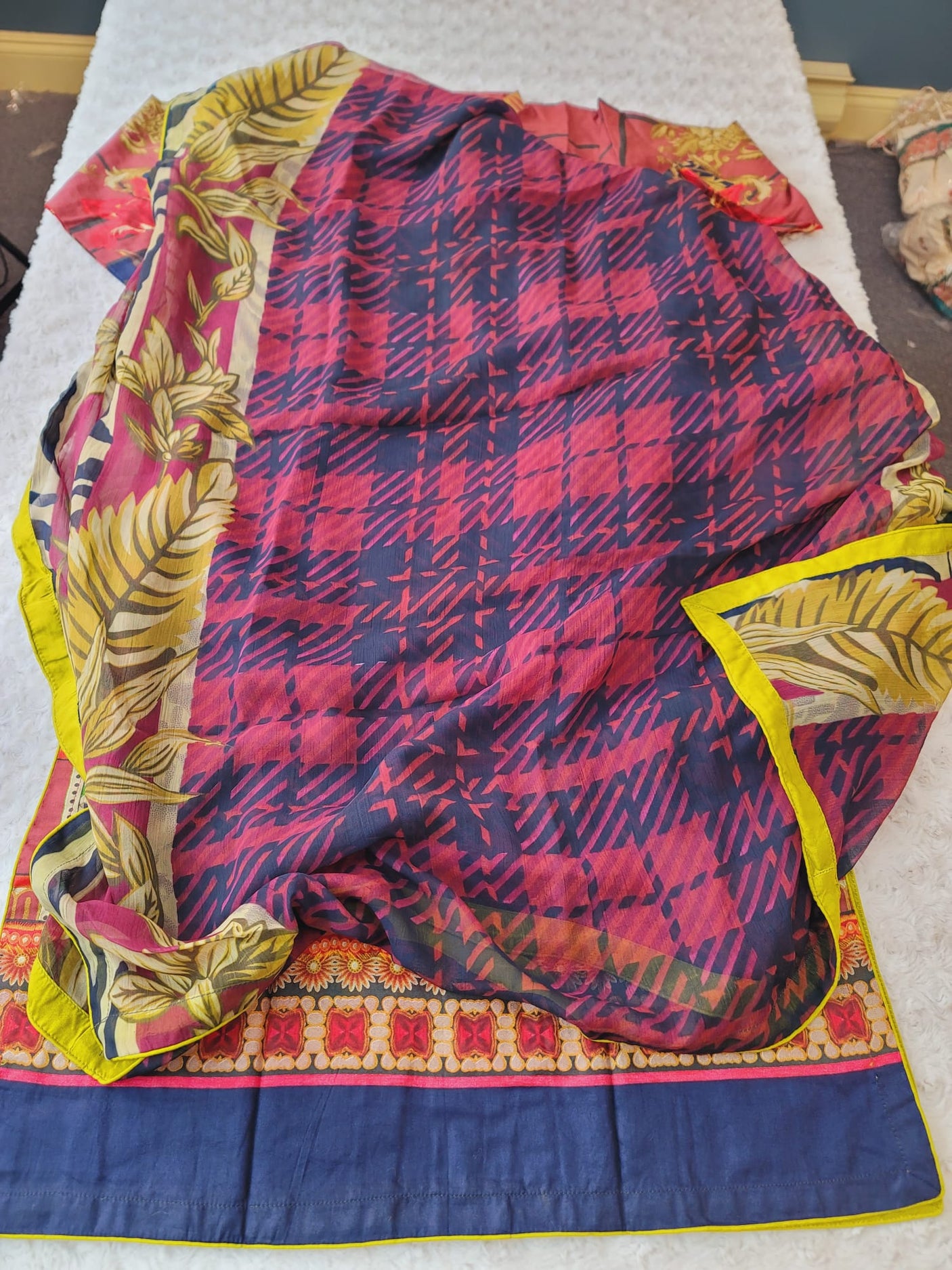 Pakistani Stitched lawn Embroidered Salwar kameez ready to ship