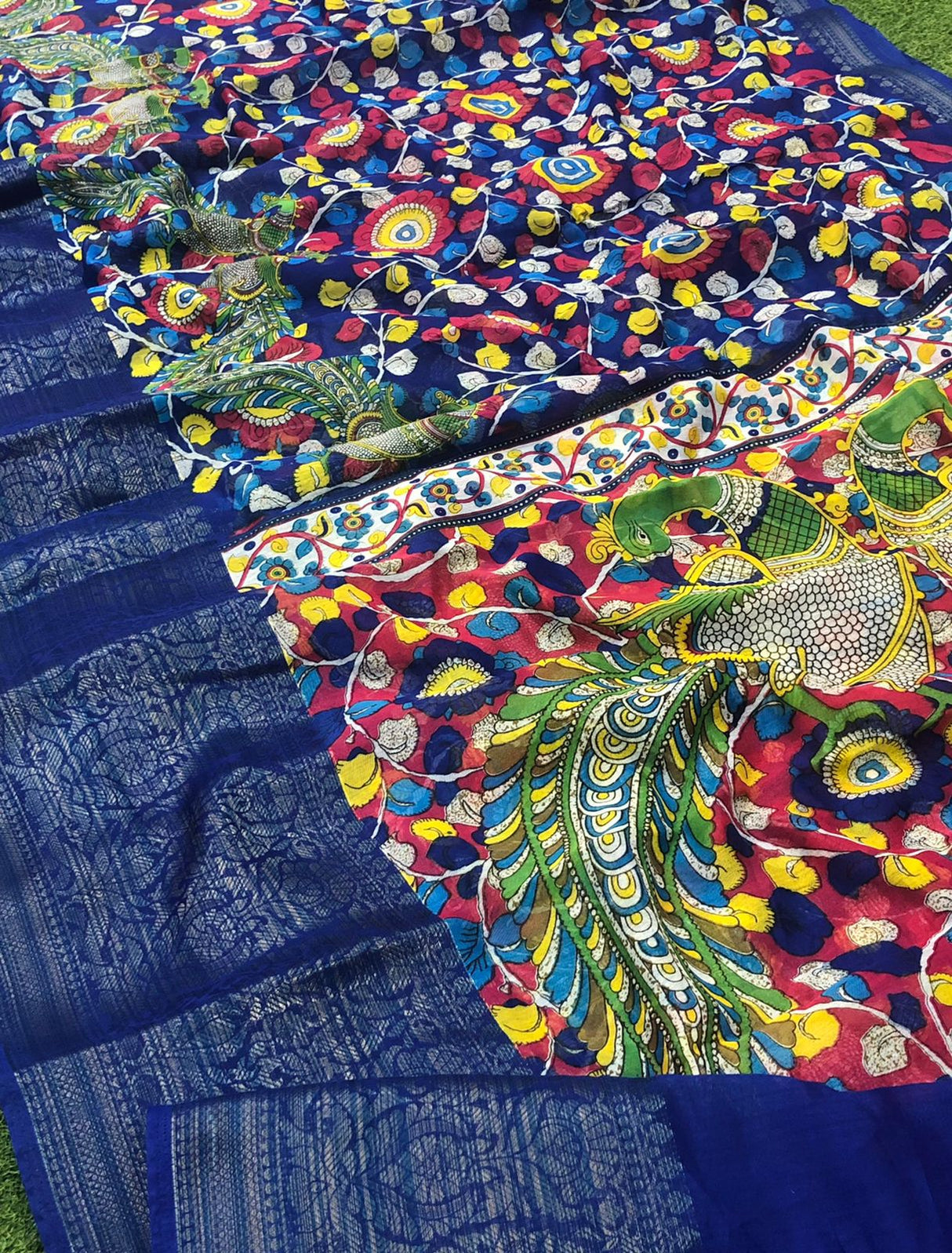 Kalamkari Saree With Blouse Pc