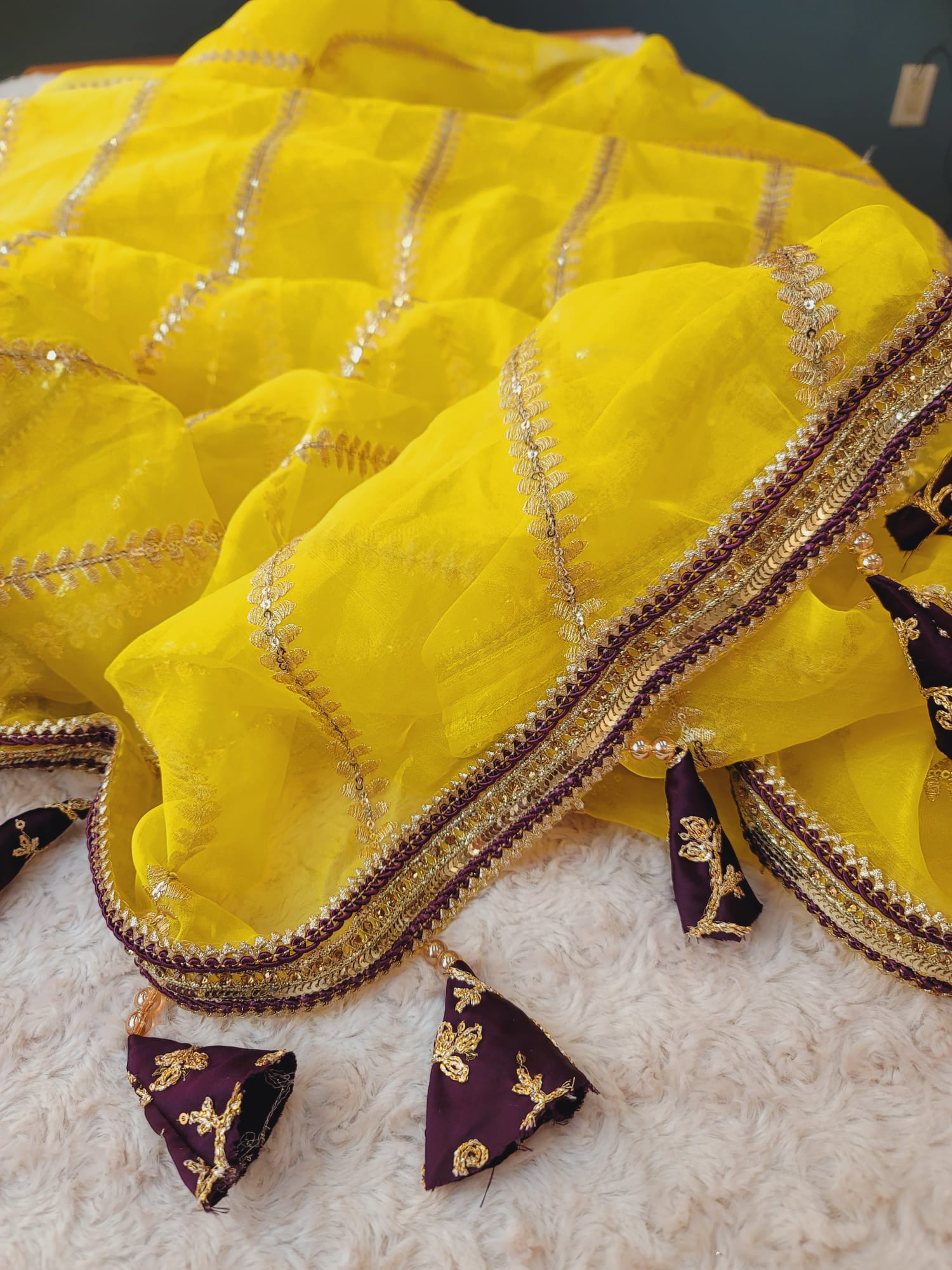 Pure Organza Saree with Stiched Blouse