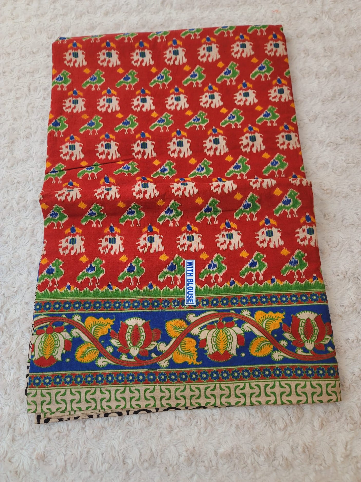 Kalamkari Saree with blouse