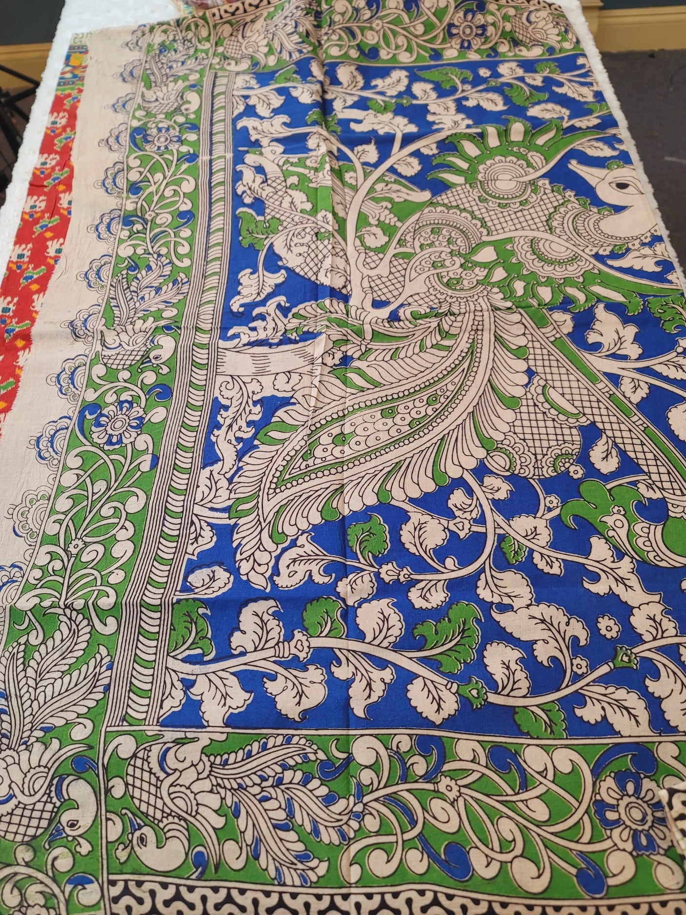 Kalamkari Saree with blouse