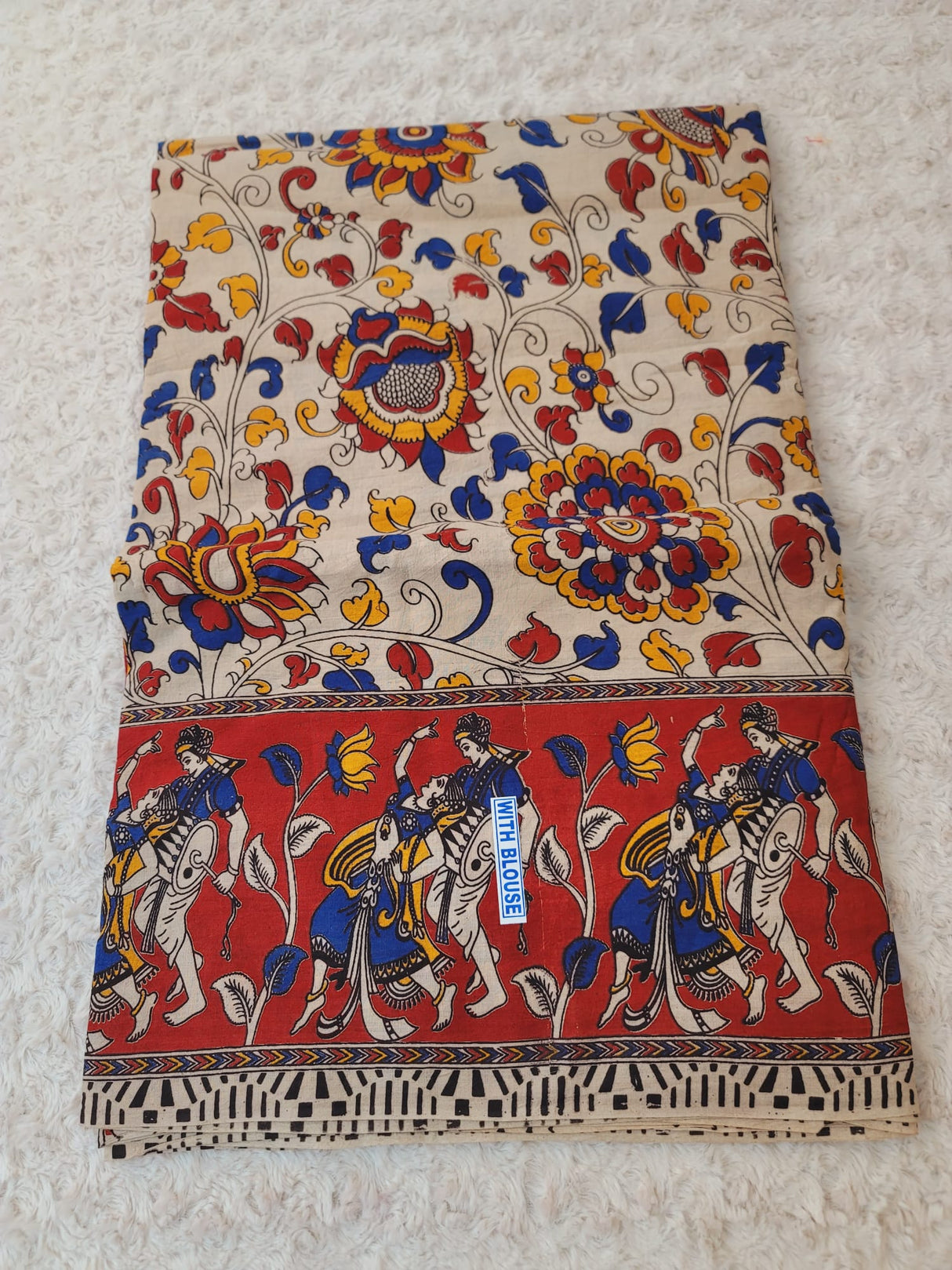 Kalamkari Saree with blouse