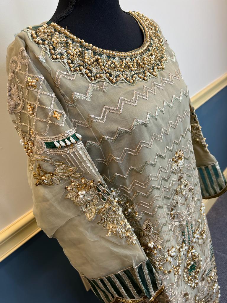 Pakistani Stitched Embroidery Party Wear Dresses Ready To Ship