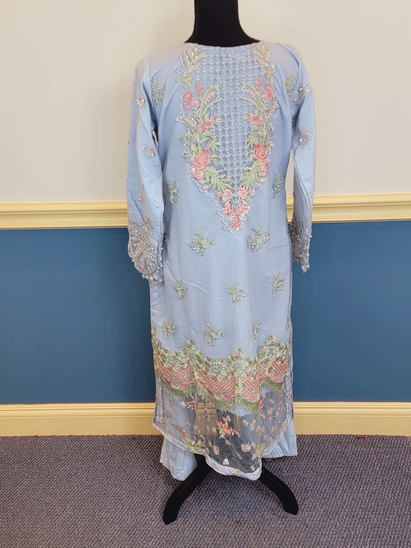 Pakistani Stitched Embroidery Party Wear Dresses Ready To Ship