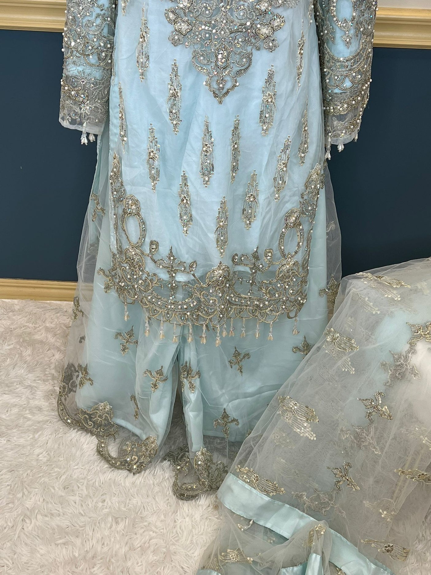 Pakistani Stitched Embroidery Party Wear Dresses Ready To Ship