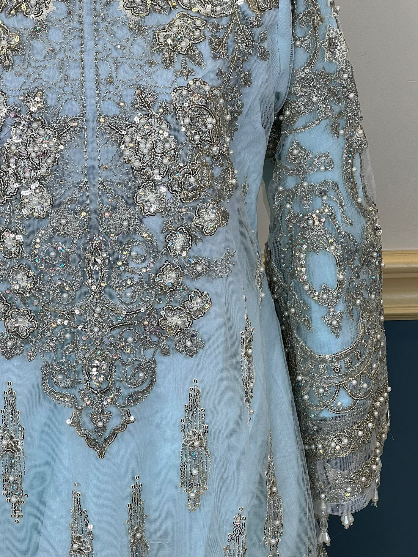 Pakistani Stitched Embroidery Party Wear Dresses Ready To Ship