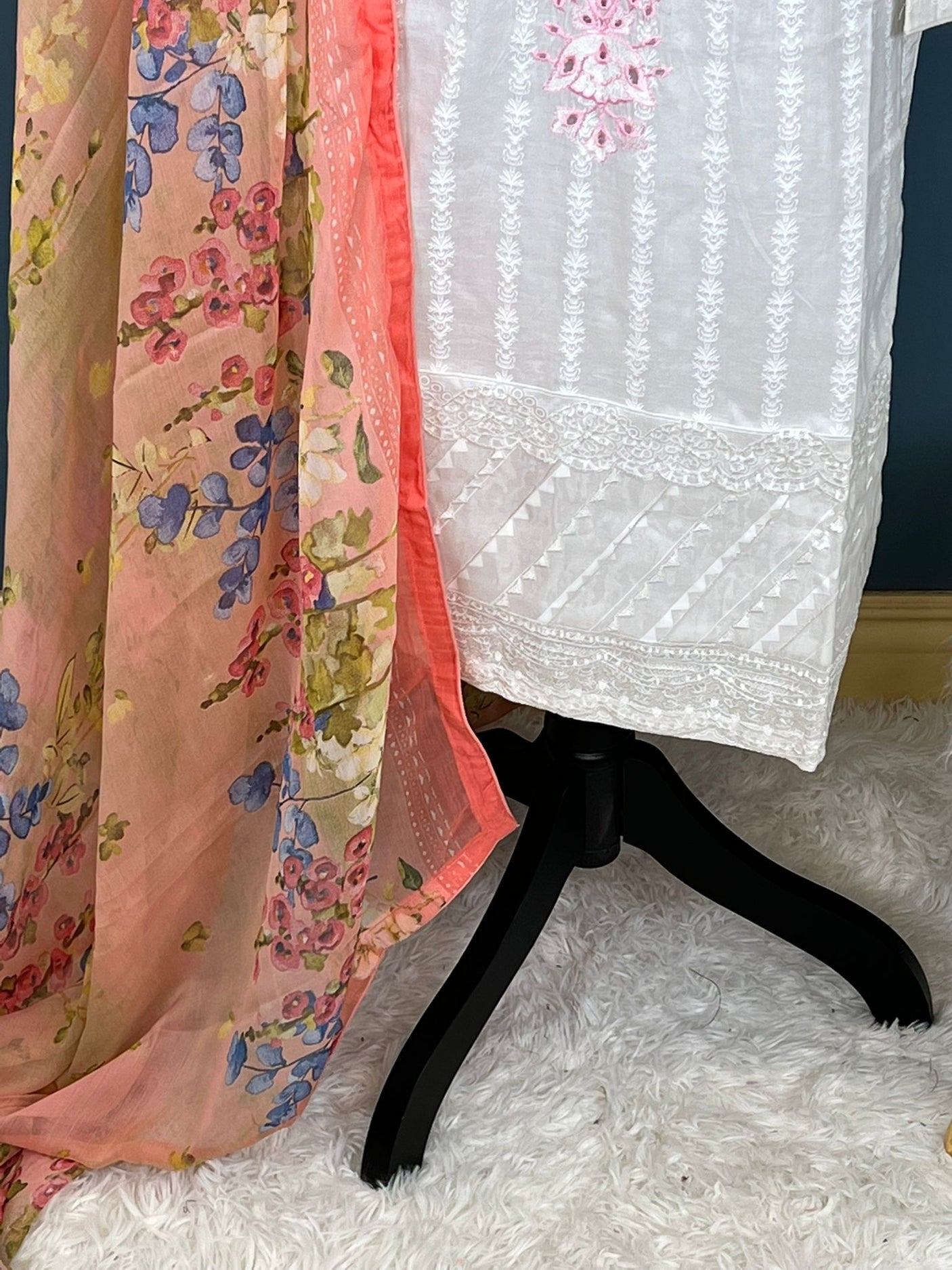 Pakistani Stitched Embroidered lawn Salwar kameez ready to ship