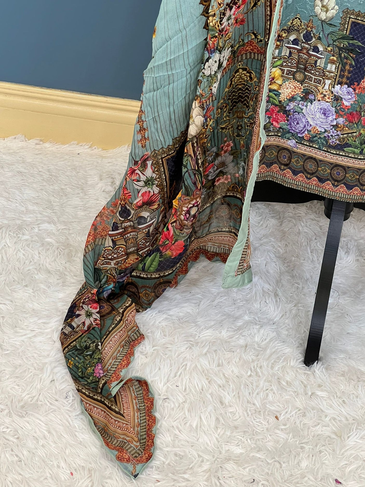 Pakistani Stitched Embroidered lawn Salwar kameez ready to ship