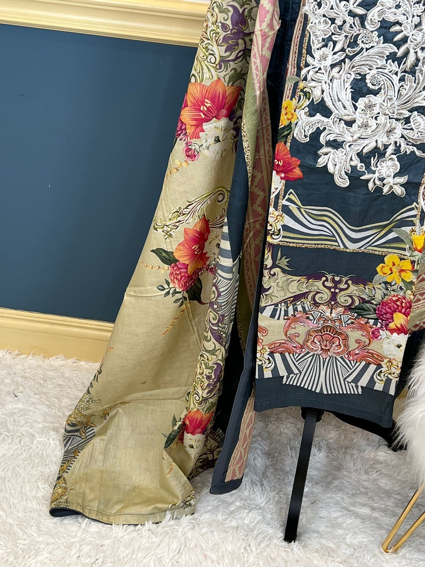 Pakistani Stitched Embroidered lawn Salwar kameez ready to ship