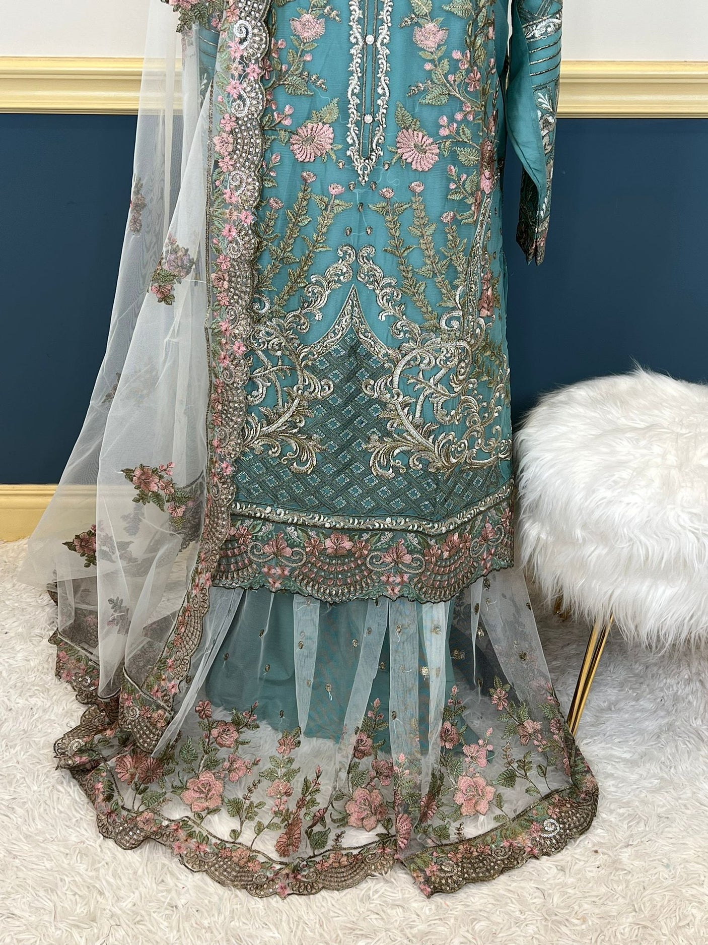 Pakistani Embroidered Party wear Ready To Ship