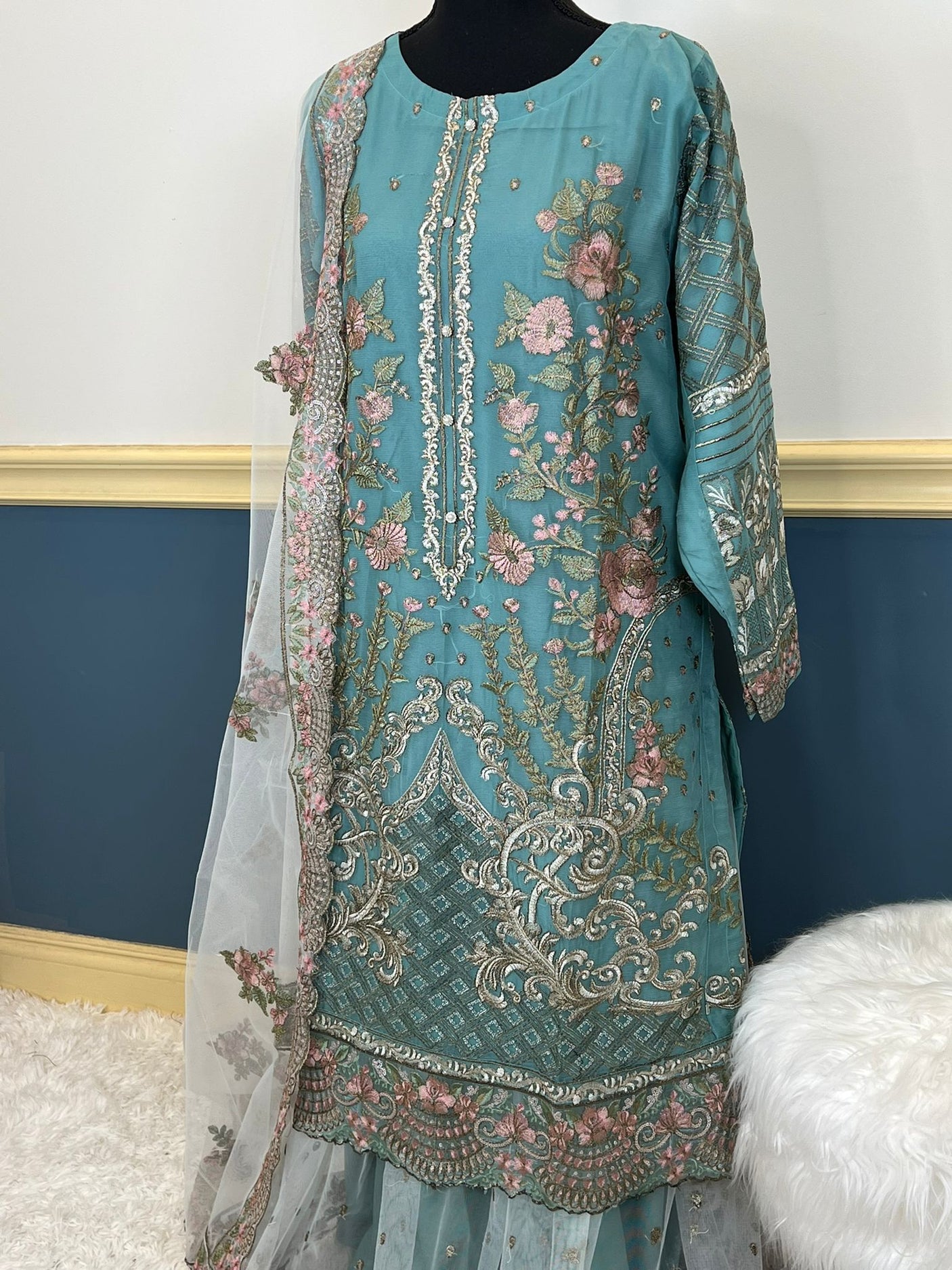 Pakistani Embroidered Party wear Ready To Ship