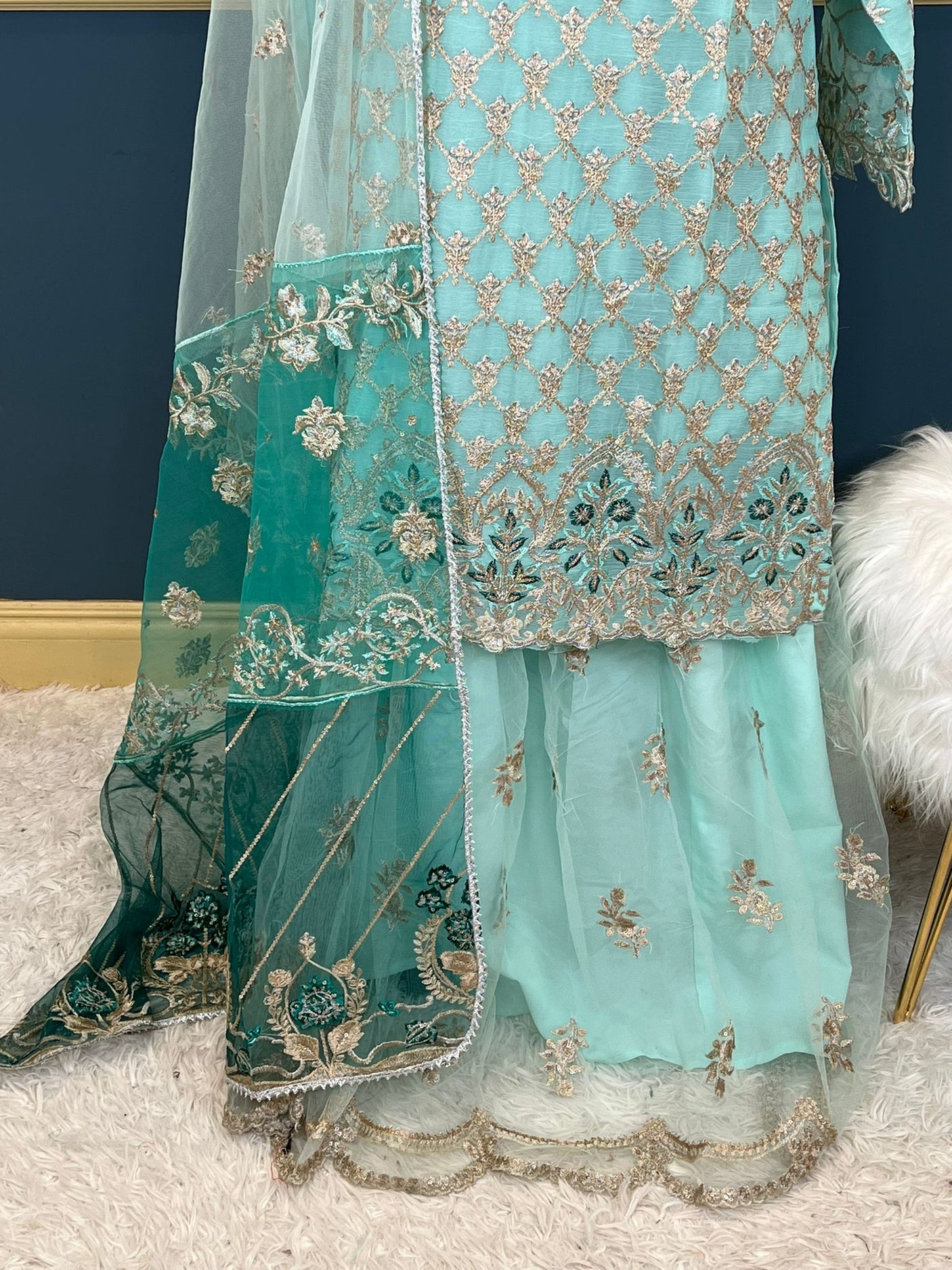 Pakistani Embroidered Party wear Ready To Ship