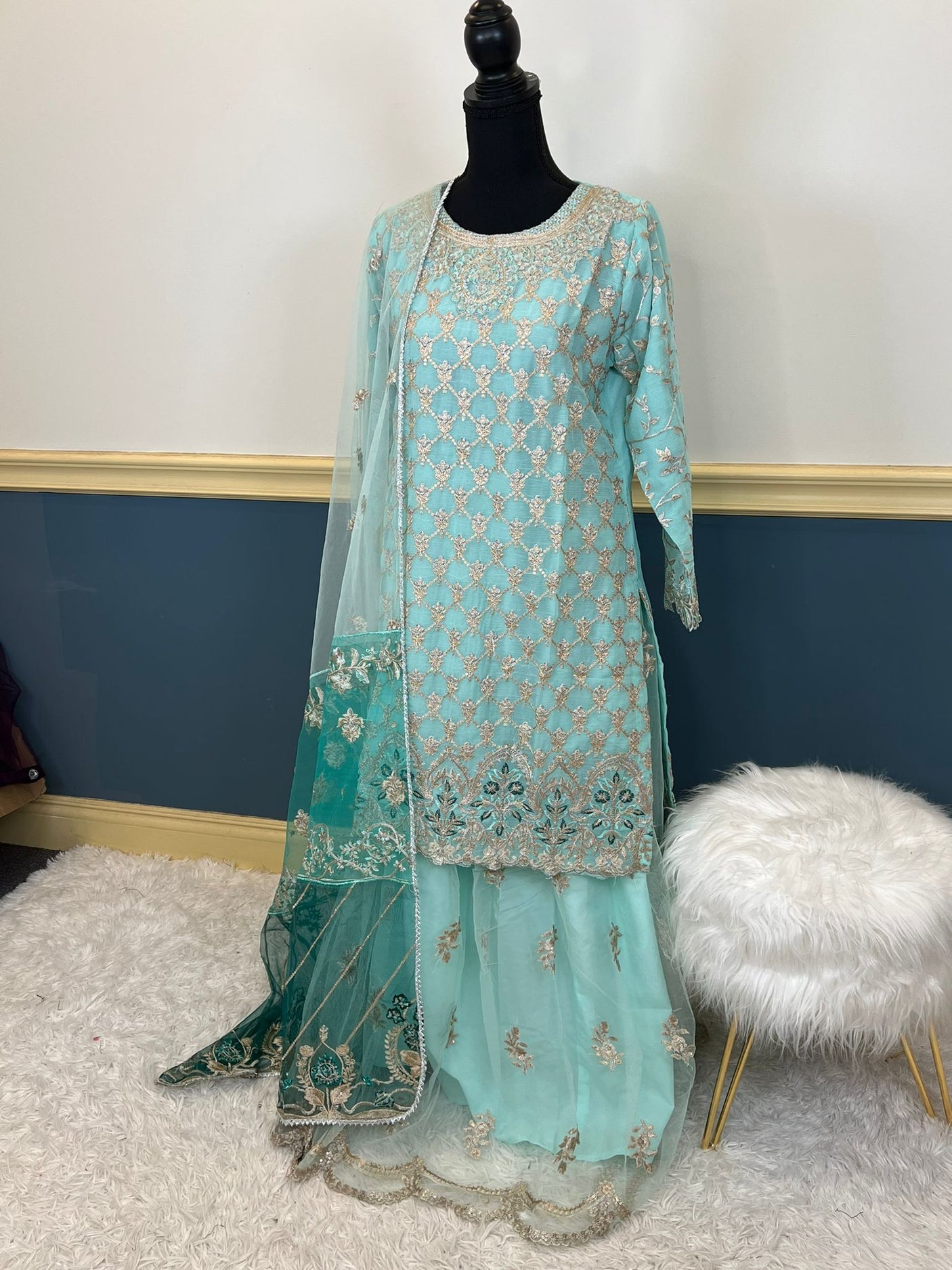 Pakistani Embroidered Party wear Ready To Ship