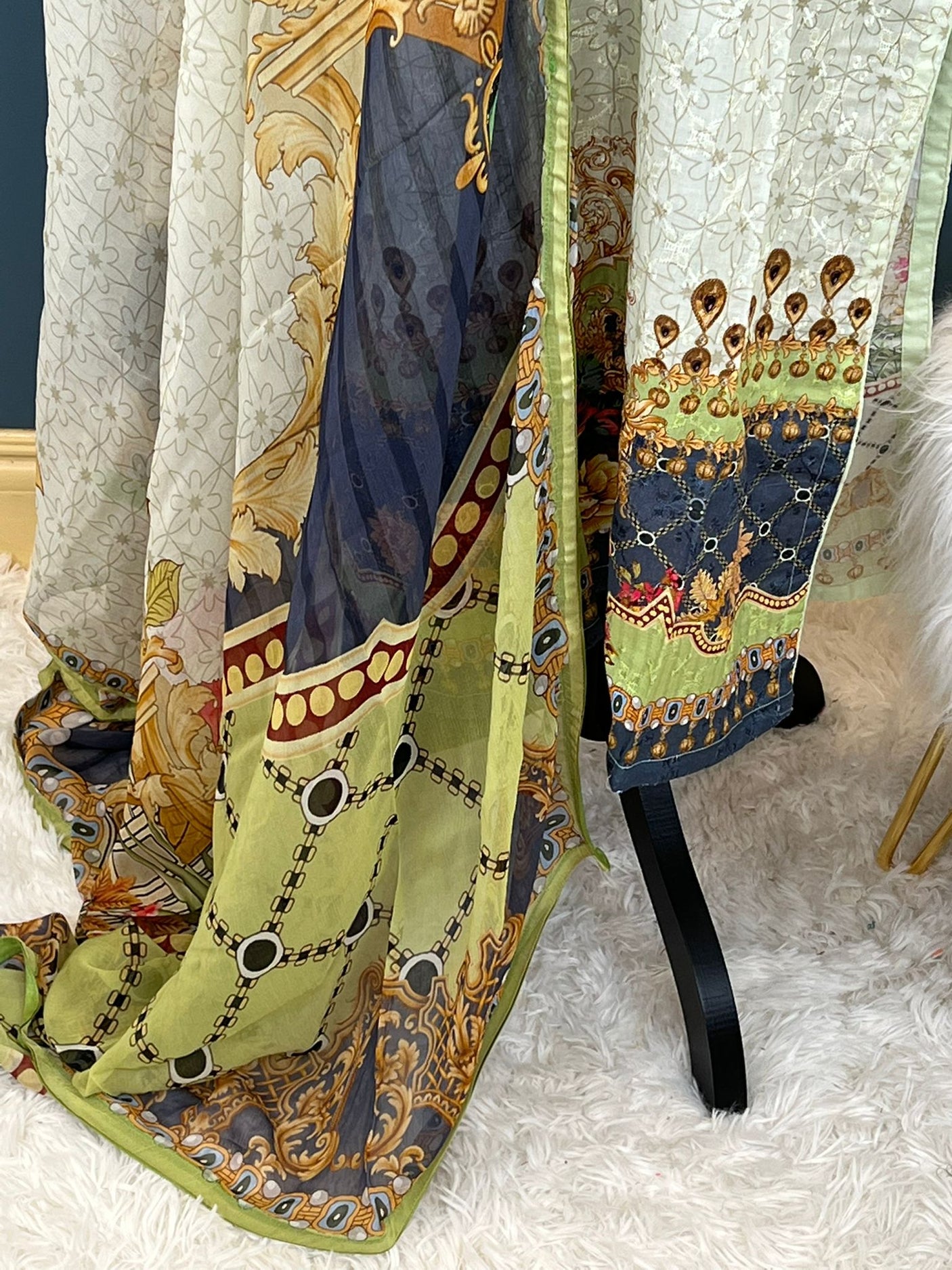 Pakistani Stitched Embroidery luxury lawn Dresses Ready To Ship