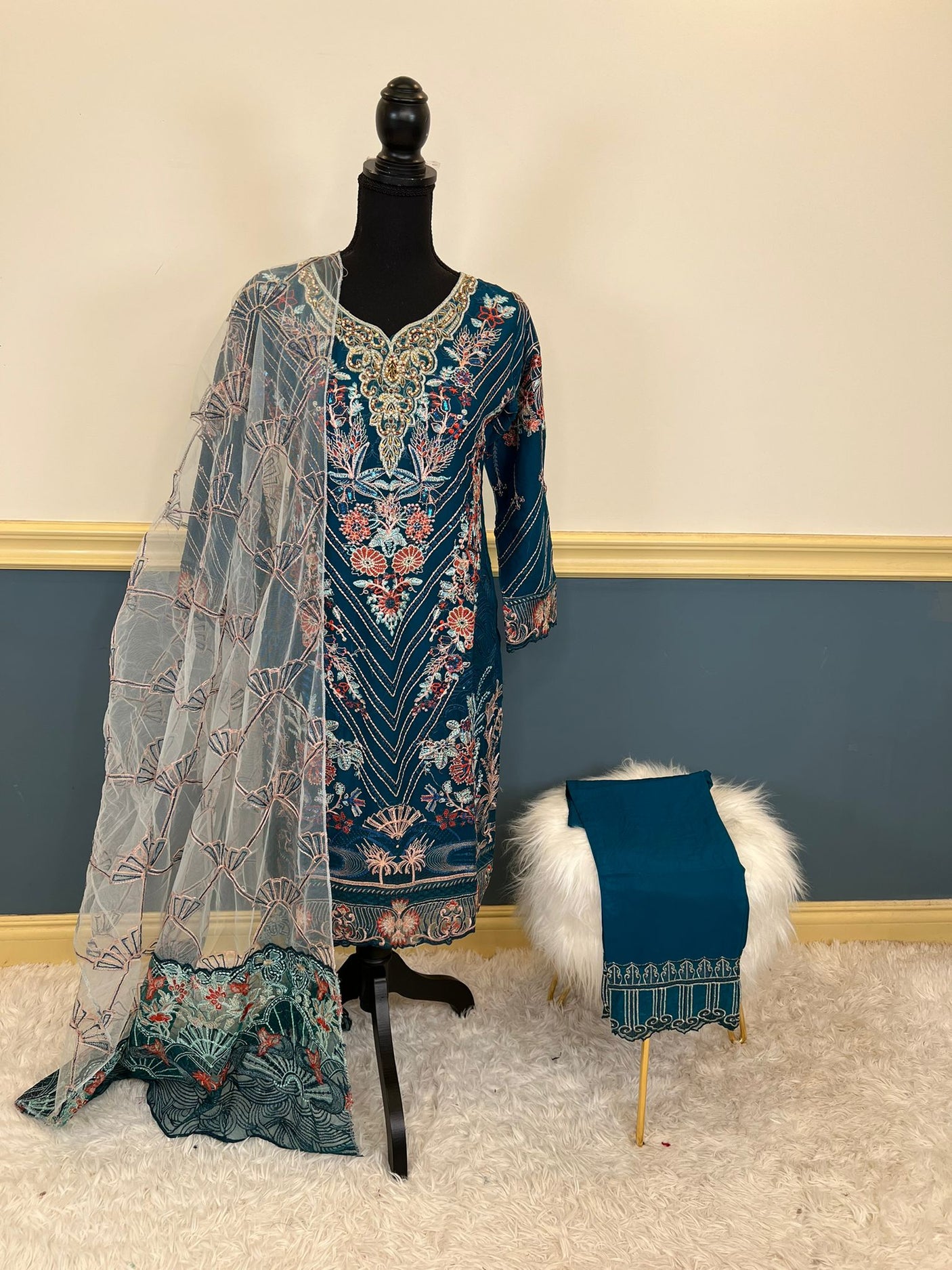 Pakistani Embroidered Party wear Ready To Ship