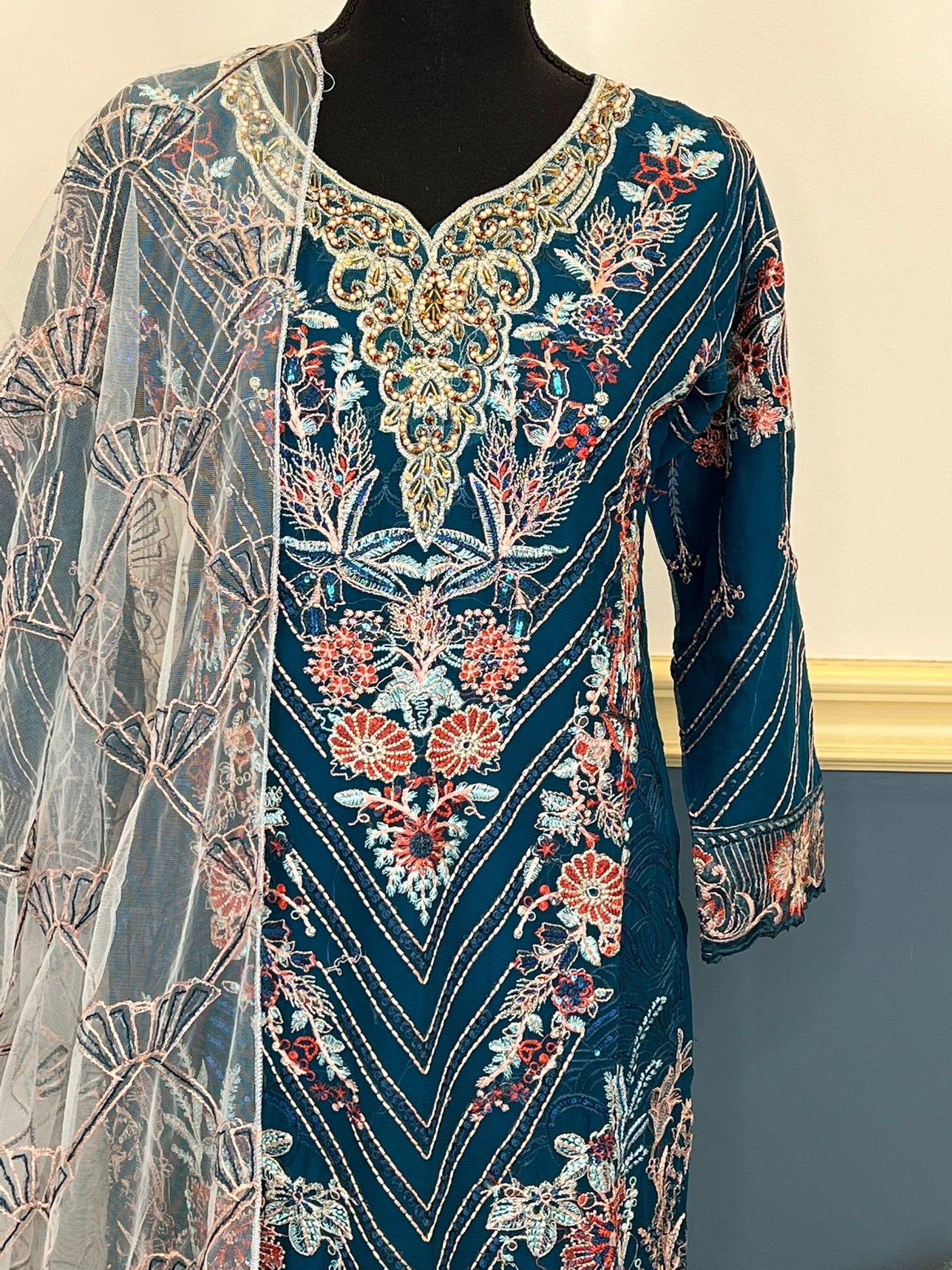 Pakistani Embroidered Party wear Ready To Ship