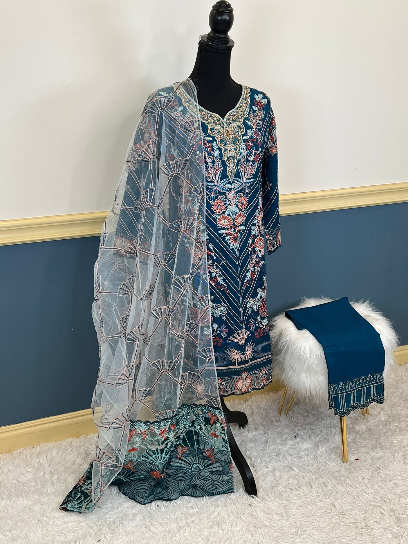 Pakistani Embroidered Party wear Ready To Ship