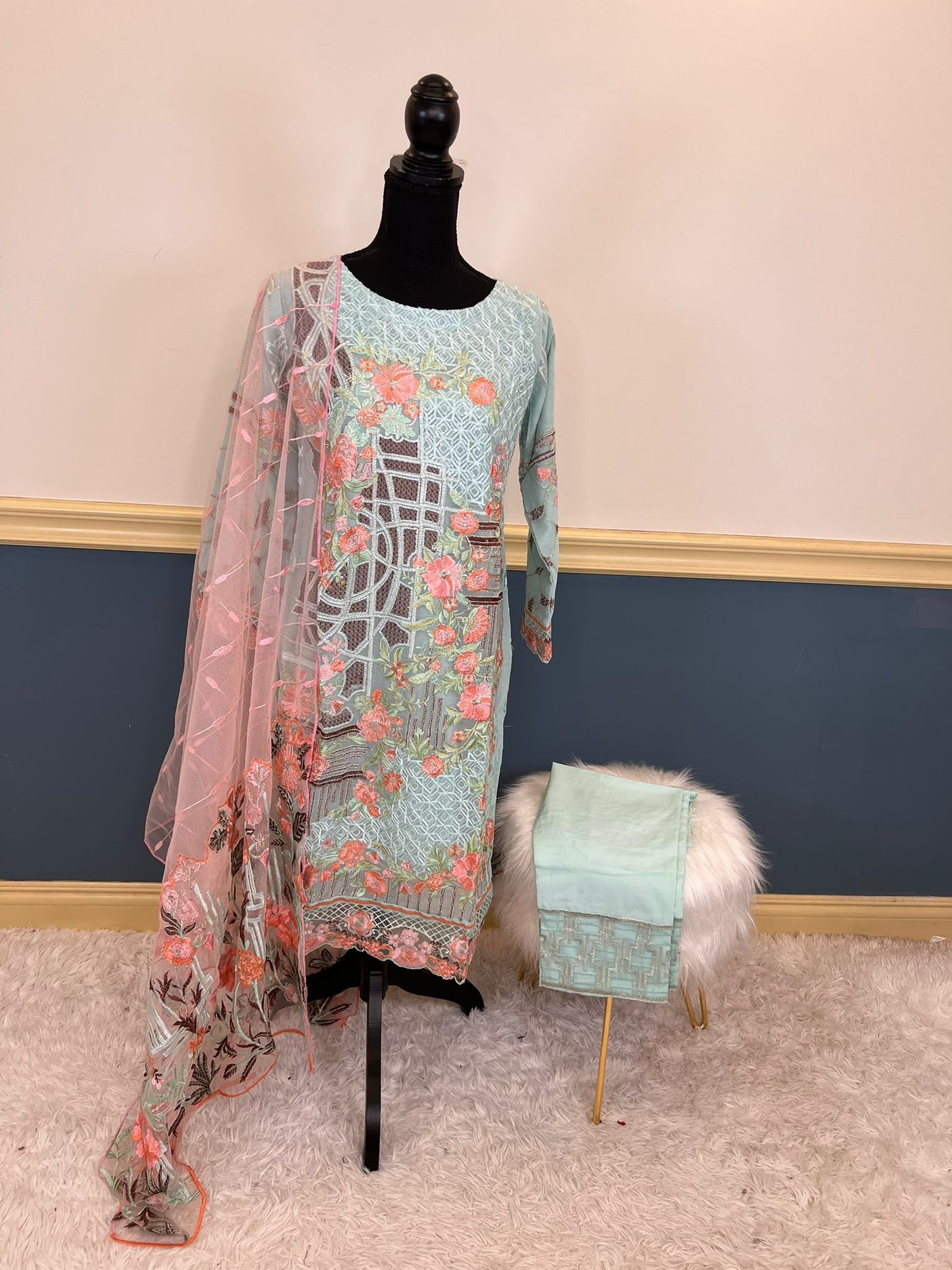 Pakistani Embroidered Party wear Ready To Ship